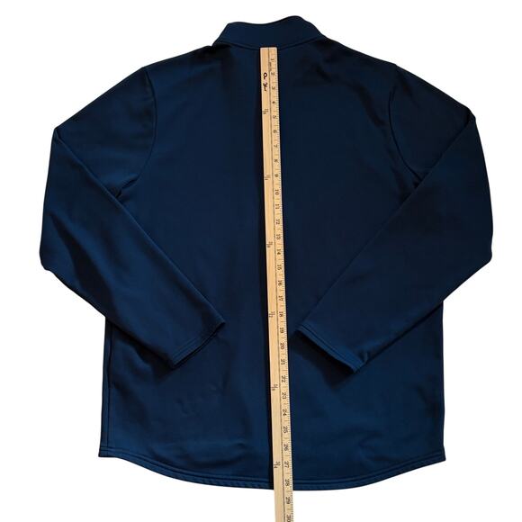 Under Armour Sweatshirt Mens Large Blue Loose 1/4 Zip Fleece Lined Performance - Picture 8 of 10